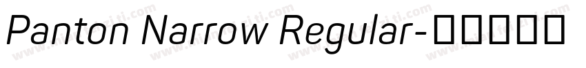 Panton Narrow Regular字体转换